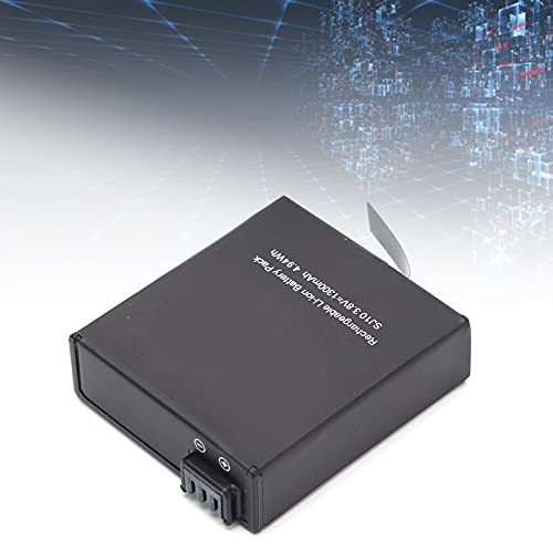 Akozon Action-Kamera-Ersatzakku Serie Li-Polymer-Lipo-Akku 1300mAh für SJ9/ SJ10 Action-Kamera-Zubehör von Akozon
