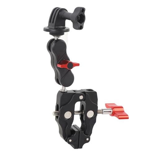 Akozon Actionkamera -Halterungs -Kit Aluminiumlegierung Legierungs -Lenkerkamera Klemme mit Artikulierender Arm -Doppelklaue für Go 3 Pro Telefon von Akozon