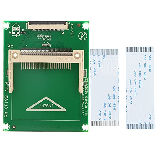 Akozon CF-Karte oder ZIF-CE-Adapter, 1,8 Zoll, 50-poliger Compac-Flash-Speicher, CF-SSD-Adapter, HDD-WERT! für DOS 3.1 95 N 98 Me 2000 XP Vis a Compu Er Conver Er von Akozon