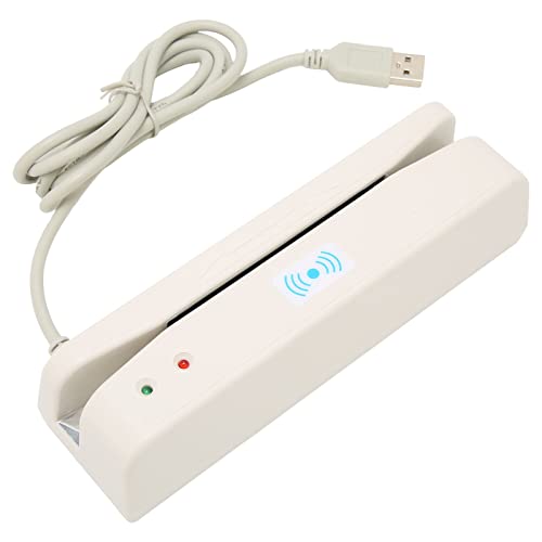 Akozon Credi-Kartenleser, Swiper Light, USB-Schnittstelle, 2-Wege-Swiping-Magne Ic S-Reife, Externe Speicherleser, Praktisch, Praktisch für Banksysteme von Akozon