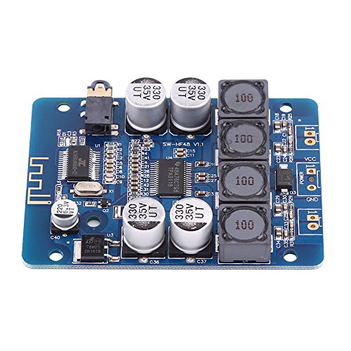 Akozon Digital Verstärker Board 30 Watt + 30 Watt 8 V ~ 26 V DC Dual Channel Bluetooth Digitale Verstärkerplatine Power Verstärker Board Stereo Bluetooth Receiver von Akozon