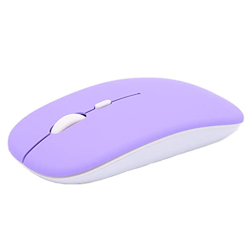 Akozon Drahtlose Maus Kabellose Intelligente Tragbare -Bluetooth-Maus mit 3 Geschwindigkeiten und DPI Einstellbar 1600 Optische Mäuse für Büro-Laptops Computer Tablets (Lila) von Akozon
