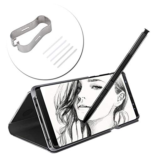 Akozon Ejoyous Stylus Pen, S Tips Refill Tool Set für Samsung Feine Verarbeitung Schnelle 8/9 Tab S3/4 (Schwarz) Hervorragende Leistung Tablet Note8/9 Tab/4 (Schwarz) (Weiß) von Akozon
