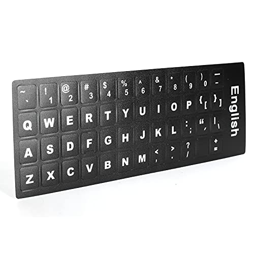 Akozon Englischer Tastaturaufkleber Ersatz für Desktop-PC-Laptop-Zubehör von Akozon