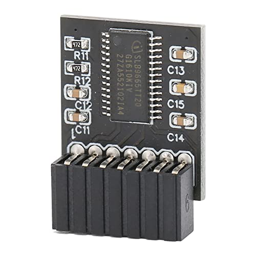 Akozon Für TPM 2.0-Modul, 14-Pin-LPC-TPM-2.0-Far-FlungCard-Verschlüsselungs-Ionen-Chip Für Home-Elf-Motherboard von Akozon