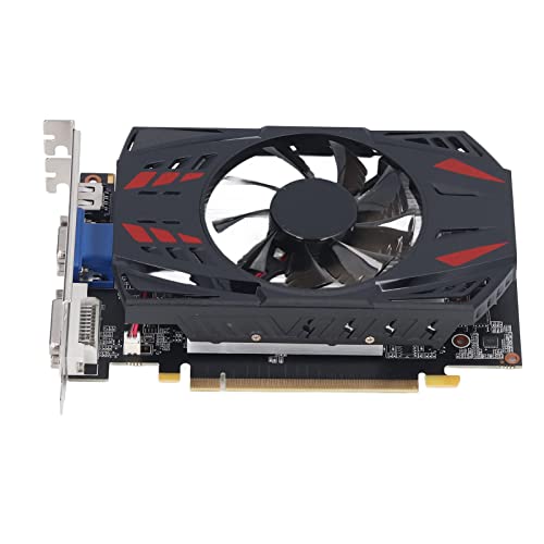 Akozon GTX550TI-Grafikkarte, 128-Bit-PCI-Express-GeForce-GTX550ti-2-GB-GDDR5-Desktop-Computer, Einzellüfter-Computer, Desktop-PC-Gaming von Akozon