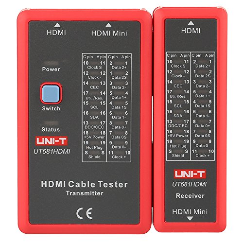 Akozon HDMI Tester HDMI Portable Hochauflösendes Kabeltester Checker NF-622 LED-Anzeige zur Überprüfung der Störung,kurz,offen,Cross-Status von HDMI-Kabel und HD-Draht-Test Ideal für die Fehlersuche von Akozon