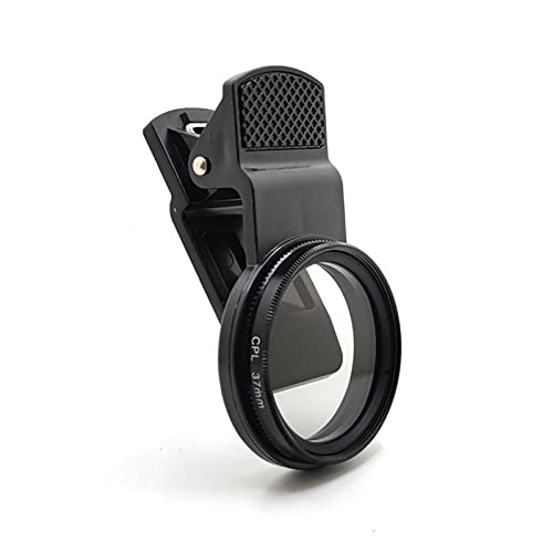 Akozon Handy Kamera Objektiv Filter 37mm Zirkulärer Polfilter CPL Objektiv CPL Polarisation Objektivfilter Tragbarer Clip CPL-Filter für Handykamera Beseitigung von Reflexionen von Akozon