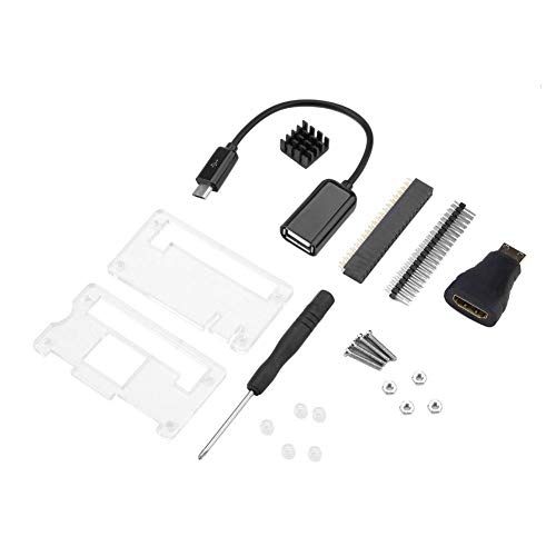 Akozon Himbeer-Pi Zero W/Zero Komplettes Starter-Kit 9 Premium-Zubehör Weißes CaseFür Raspberry Pi Zero/Zero W Foundation Suite MagiDeal Mini HDMI Stecker auf Buchse Adapte von Akozon
