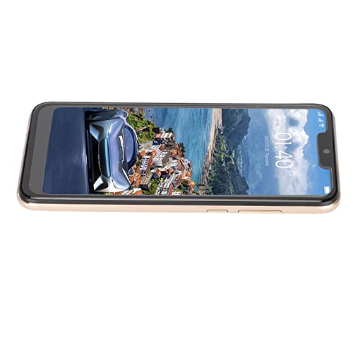 Akozon IP13 Pro 6,1 Zoll HD Bildschirm Smartphone 3 GB 32 GB Dual-SIM-Handy Phone Refurbished Unlocked mit HD-Kamera Vorne und Hinten für Android (Gold) von Akozon