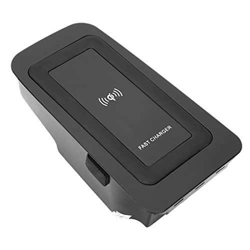 Akozon Kabelloses Schnellladegerät, 15W Wireless Charger Ladeplatte Induktion für S60/V60/XC60/S90/V90/XC90 Autoladeplatte von Akozon