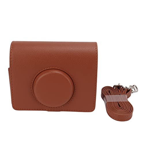 Akozon Kameratasche Modische PU-Leder-Schutztasche mit Schultergurt für Instax Evo Kamera-Schutztasche für Kamera(Braun) von Akozon