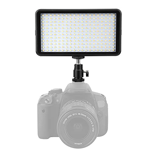 Akozon LED Light Panel, Kamera LED Videoleuchte 3200K/6000K LED Light Panel Lampe Kamera DSLR Videoleuchte Kamera Fülllicht von Akozon