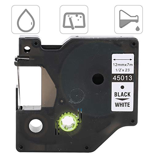 Akozon Laminiertes Etikettenband Etikettendrucker Farbband Schwarz auf Weiß 12 Mm für LM-160/280 Akozon Laminiertes Etikettenband Etikettendrucker Farbband Schwarz auf Weiß 12 Mm für LM-160/280 von Akozon