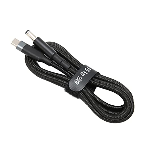 Akozon Laptop-Ladekabel, JORINDO Ladekabel 100 W Dual Chip TypeC USB C auf 20 V 5 A USB Typ C Stecker Eingang Ladegeräte Netzteile DC 2 M Kabel zu DC 5,5 X 2,1 Mm Verschleißfestes von Akozon