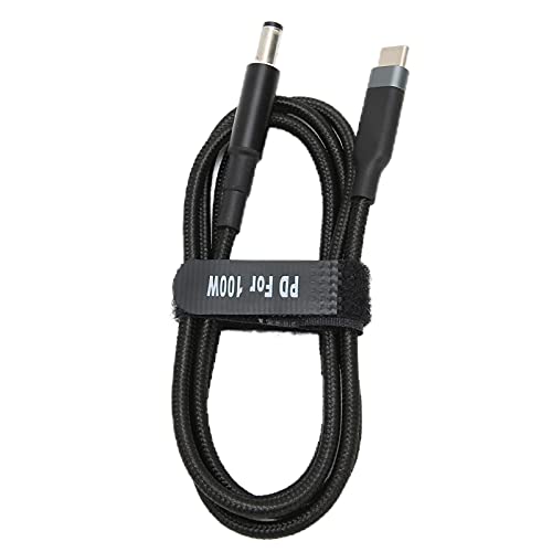 Akozon Laptop-Ladekabel, JORINDO Ladekabel 100 W Dual Chip TypeC USB C auf 20 V 5 A USB Typ C Stecker Eingang Ladegeräte Netzteile DC 2 M Kabel zu DC 5,5 X 2,1 Mm Verschleißfestes von Akozon