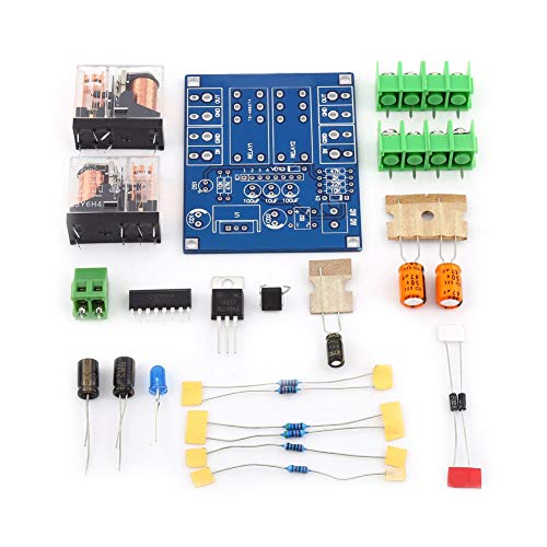 Akozon Lautsprecher Hornschutzbrett Kit Teile AC 12-24V Dual Relais Spannungsregler 7812 UPC1237 Lautsprecher Schutz Bord Modul DIY Kit für HiFi von Akozon