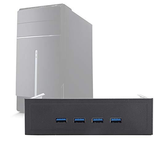 Akozon Optisches Laufwerk, Motiv-Force-Frontplatte, 20-Pin-USB-3.0-Hub mit Vier Anschlüssen, Optisches Laufwerk, Motiv-Force-Frontplattenführung für Three.0 2. 1.1-Gerät, Passend für von Akozon