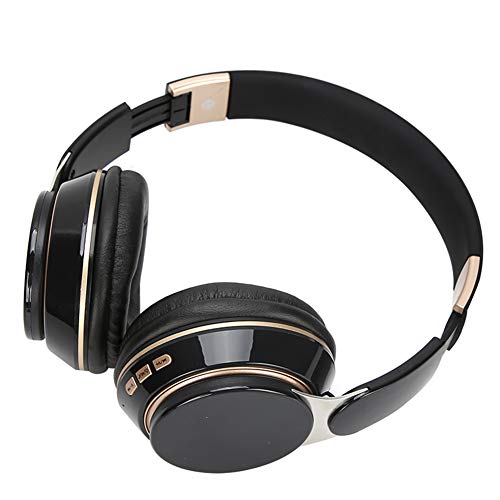 Akozon Over-Ear-Kopfhörer, kabelloses Bluetooth 5.0-Headset, Over-Ear-Stereo-Headset mit Mikrofon, Gaming-Headsets, schwarzes Kabel, Mikrofon-Headsets, Gaming, 3,5 mm, kabelgebunden für unterwegs von Akozon