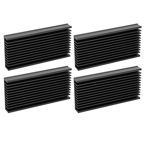 Akozon Premium 4-teiliges Aluminium-Kühlkörper-Kühler-Set für Leiterplatten und Chips von Akozon