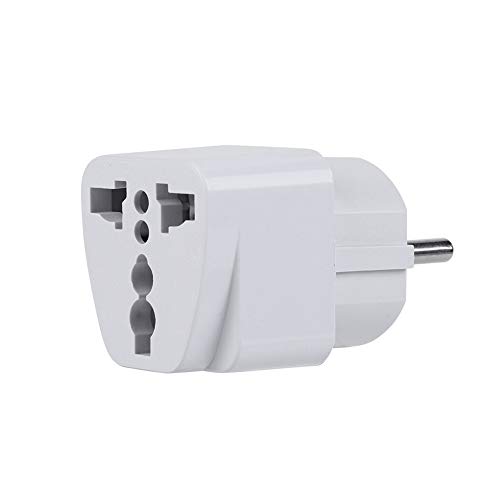 Akozon Steckeradapter, Multifunktions-Reise-EU-Adapter, Konverter, Wandstecker, Deutschland, Frankreich, 100–250 V, Reiseadapter, Steckdosenadapter Akozon Steckeradapter, Multifunktions-Reise-EU-Adapter, Konverter, Wandstecker, Deutschland, Frankreich, 100–250 V, Reiseadapter, Steckdosenadapter von Akozon