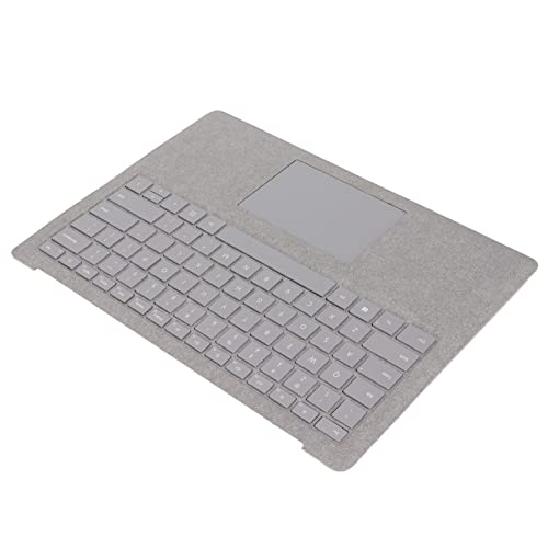 Akozon Tastaturbaugruppe für, 1769 1782 Touchpad mit Hintergrundbeleuchtung US-Version SilverKeyboard Sensitive Silver Trackpad Microsoft Surface Laptop 1 2 Surface 1769 Tastatur Ersatz von Akozon