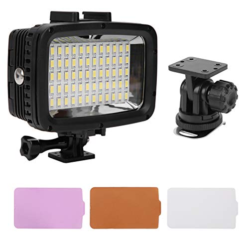 Akozon Tauchlicht Tauchen Licht High Power LED Fülllicht Tauchlampe 40m Wasserdichtes Video Licht Füllen Nachtlicht Tauchen Unterwasser Licht 5500-6000K für Fotografie PC SLR Kamera LED Licht von Akozon