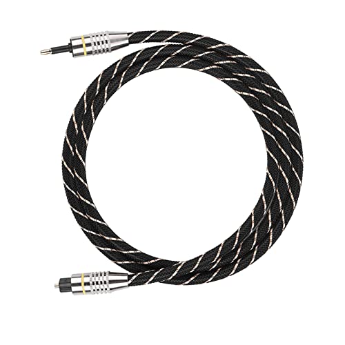 Akozon Toslink zu, Glasfaser, Digitaler Audio-Ph-Streifen, Bandstecker, 3,5 Mm, Oakton Cooking-Kabel, SPDIF, Vergoldeter Stecker, 1,5 M (1m) von Akozon