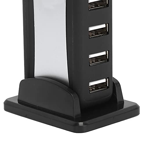 Akozon USB Hub, 7Port High Speed ​​Extender mit Netzteil - 7 Port Extender 100240V für Desktops und Laptops (UK Plug) Geräuschloses Netzteil für Tablets von Akozon