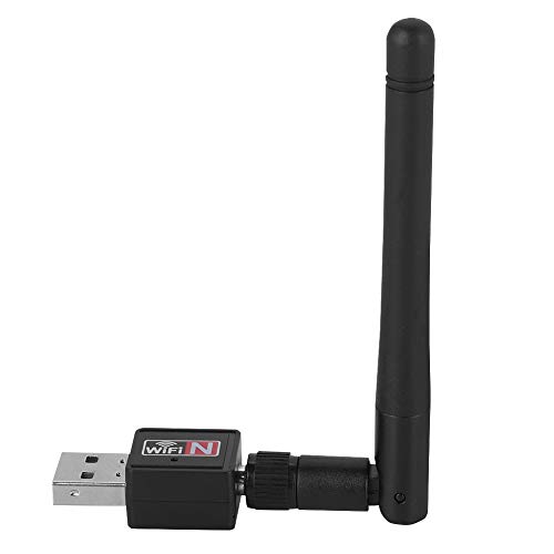 Akozon USB2.0-Netzwerkadapter 300 Mbit/s WLAN-Karte WLAN-Dongle für 2 4 GHz USB-Adapter Dongle Signal-Transceiver WLAN Windows 2000 XP Vista 7 8 10 Linux Unterstützt 802.11b G N von Akozon