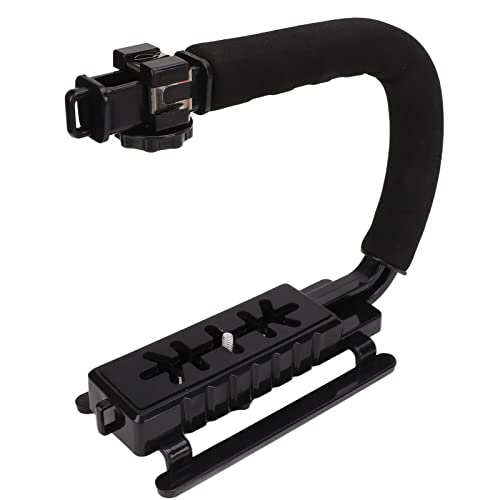 Akozon Video-Action-Stabilisierungsgriff Handstabilisator Tragbare U-C-förmige Kamera-Stabilisatorhalterung für DSLR-Kamera-Mikrofilme von Akozon