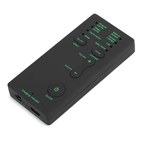 Akozon Voice Changer, Broadcast Portable Sound Card Gerät Voice Soundkarte für Computer Laptop Handy mit 7 verschiedenen Änderungen Computer Tablet von Akozon