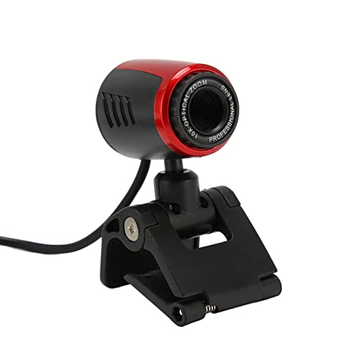 Akozon Webkamera, USB 2.0 mit IC, HD-Webcam, 360-Grad-Webcam für Laptop, 16 MP Webcams, Computer, Laptop, Skype, MSN, Kamera, PC, 360° MSN, Unterstützt 2000 XP, Win7, Win8, von Akozon