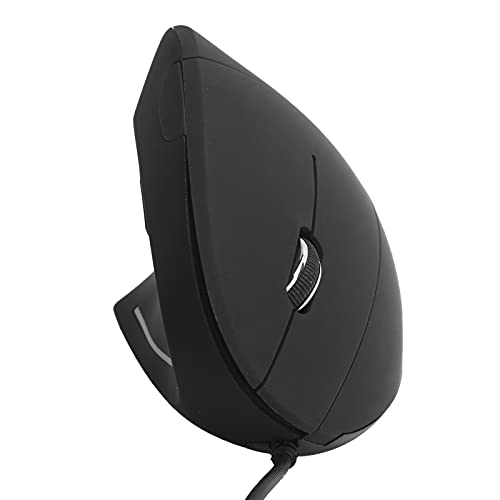 Akozon WirelessMouse 2,4 GHz Büro-Gaming Ergonomische Mäuse Taschenbuch Computergerät PC-Zubehör Tragbare Ergonomische Maus (Linkes Modell mit Kabel) von Akozon