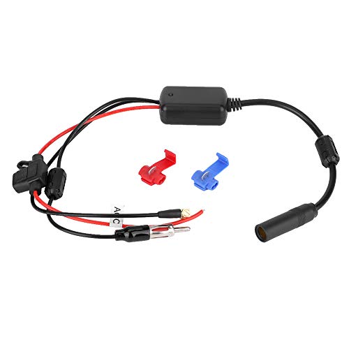 Auto-Antenne, Kunststoff-Verstärker Auto-Antenne Verstärker Autoradio-Antenne Auto Dab + / FM-Radio-Antenne Signalempfangsverstärker Booster SMA Head Stereo-Empfänger FM-Antenne von Akozon