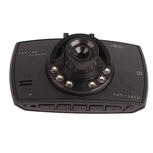 Auto-Dashcam, Grad-Weitwinkelkamera, Montiert in Hoher Auflösung, Full HD 1080P, 170 Grad Breiter Schwerkraftsensor, Automatischer Loop-Video-Fahrzeugrekorder von Akozon