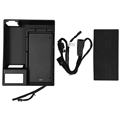 Auto-Ladegerät, Auto Wireless Armlehne Aufbewahrungsbox Deckel Aufladen ABS 15W Kabelloses Auto-Ladepad Passend für C7 2014-2017 Auto-Ladegerät, Auto Wireless Armlehne Aufbewahrungsbox Deckel Aufladen ABS 15W Kabelloses Auto-Ladepad Passend für C7 2014-2017 von Akozon