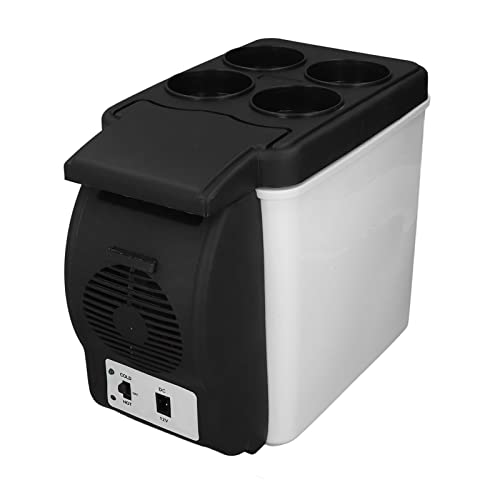 Autokühlschrank, 6L 12-Volt-Kühlschrank, Lebensmittelqualität, Geräuscharm, Multifunktional, Tragbarer Auto-Kühlschrank mit Gefrierfach für Autos von Akozon