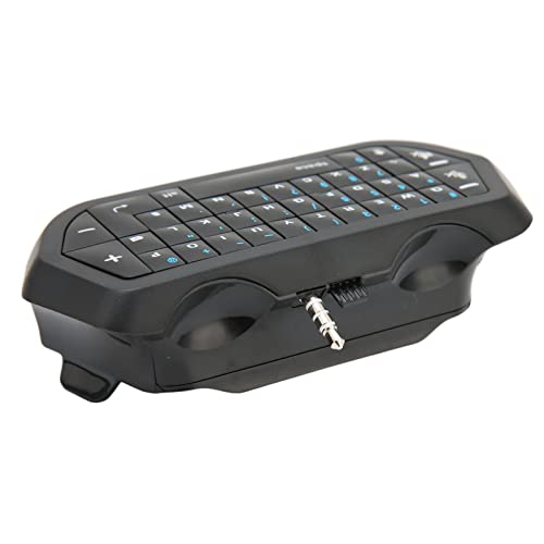 Bluetooth-Tastatur, ultradünnes tragbares Kabel, tragbares Gaming-Chatpad, kabellose Tastatur für PS4-Controller, 38 Tasten, ultraflacher Gamecontroller von Akozon