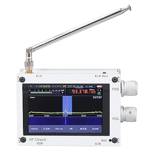 DSP-SDR-Empfänger, Malahit DSP-SDR-Empfänger 50 KHz Bis 2 GHz, 3,5-Zoll-Touchscreen, Rauscharmer Kurzwellen-Radioempfänger mit Wärmeableitungsloch von Akozon