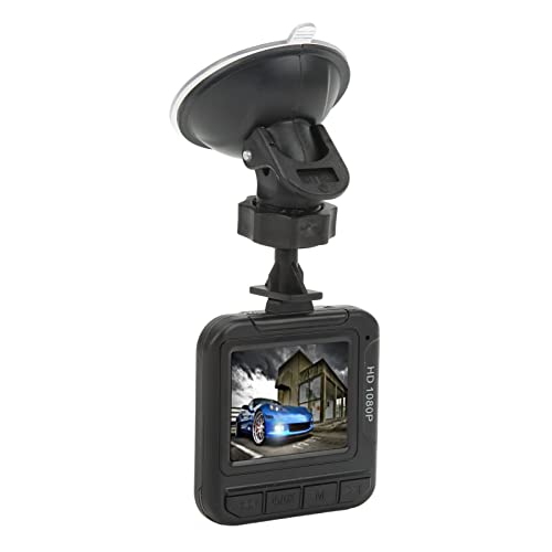 Dashcam 1080P Auto-Fahrrekorder, HD 1,6-Zoll-Farbdisplay, Dashcam für On-Dash-Kameras, Loop- für Cargradi DVR, Bewegungserkennung, Stimme, Bis zu 32 GB Erweiterbar von Akozon