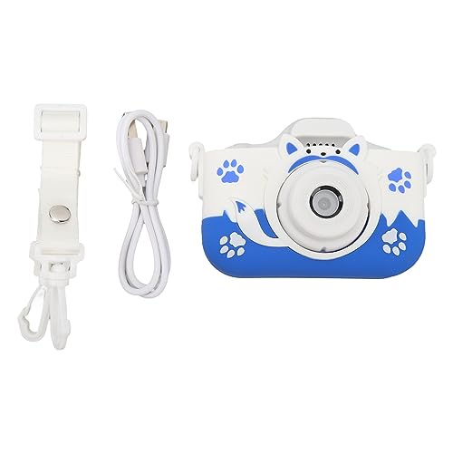Digitalkamera, HD-, 40 MP, Fotos, 2-Zoll-HD-Bildschirm, Lustige Fotografie, Umweltfreundliches Material, Langlebiger Akku, 32-GB-Karte Im Lieferumfang Enthalten (Blue) von Akozon