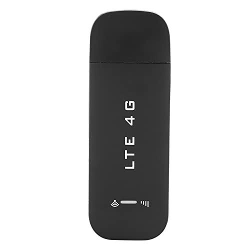 Dpofirs 4G Wireless Network Card, Wire Black Support USB 2.0 High Speed ​​Memory 32GB 100Mbps High Speed ​​SIM Modem WiFi Adapter Support Networking von Akozon