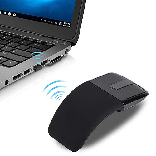 Drahtlose Arc Mouse Touch Dünne Tragbare Faltbare Optische Maus mit Empfänger für Tablet/Notebook und Peripheriegeräte von Akozon