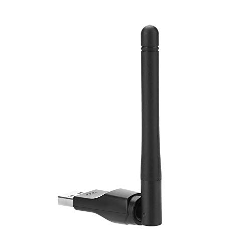 Drahtloser USB-WLAN-Adapter, 150 Mbit/s 64 128 152 Digi-USB-WLAN-Adapter 2,4 G Netzwerkadapter WEP-Verschlüsselungskarten Smart Boost-Karte mit 2 DBi SMA Enna-Unterstützung von Akozon