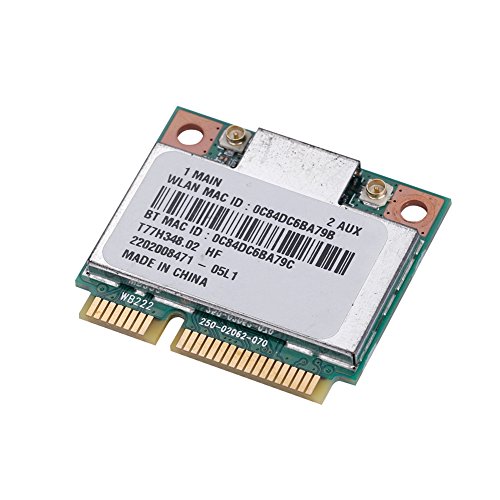 Dualband-WLAN-Karte, 2,4 G 5 GHz AR5B22 Netzwerk 300 Mbit/s Bluetooth 2,4 G 5 GHz 300 Mbit/s 4.0 WLAN Wireless PCI-E PCI-E-Karte ohne Ar5b22 für Laptops mit Motherboard von Akozon