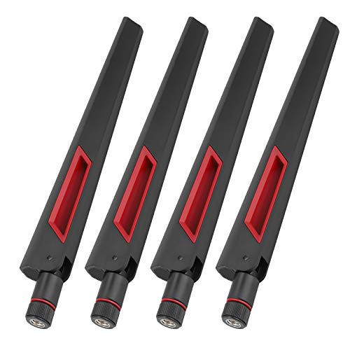 Für ASUS 8DBi, Antenne mit Rp SMA ECHTER SMA Wireless Router AC66U 4PCS 【Schnittstellenunterstützung 2,4 GHz 5 GHz Spektrum (4 STÜCK) von Akozon