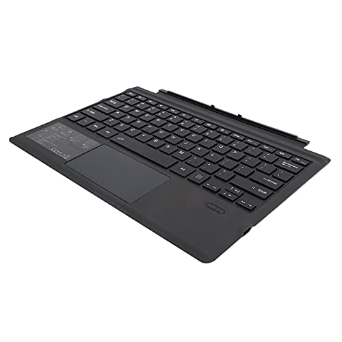 Für Microsoft Surface Pro Type Cover, Kabellose Bluetooth-Tastatur mit Integriertem Wiederaufladbaren Akku Für 3 4 5 6 7, Kabelloser Laptop-Ersatz, Handballenauflage, Touchpad, von Akozon