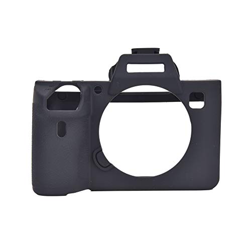 Funda A7iii, Weiches Silikon Kameragehäuse Schutzhülle Zubehör für A7 III A7R3 (Schwarz) von Akozon