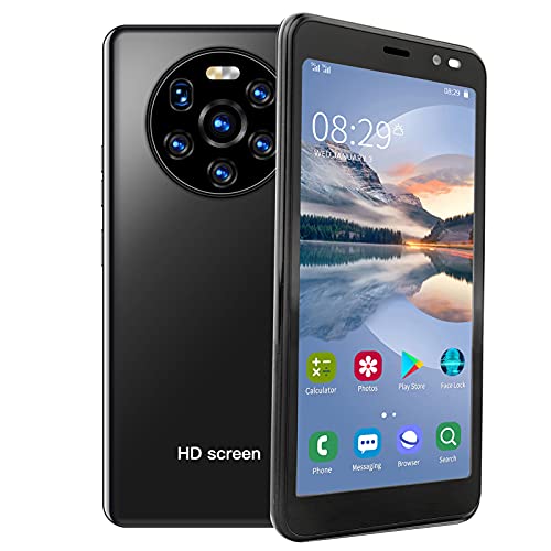 Handy Entsperrt, LANDVO Mate40 Pro 5,45 Zoll HD-Bildschirm Telefone Desblo Dual Standby Smartphone 512 MB 4 GB e Desbloqueados Unlock Card (Schwarz) von Akozon